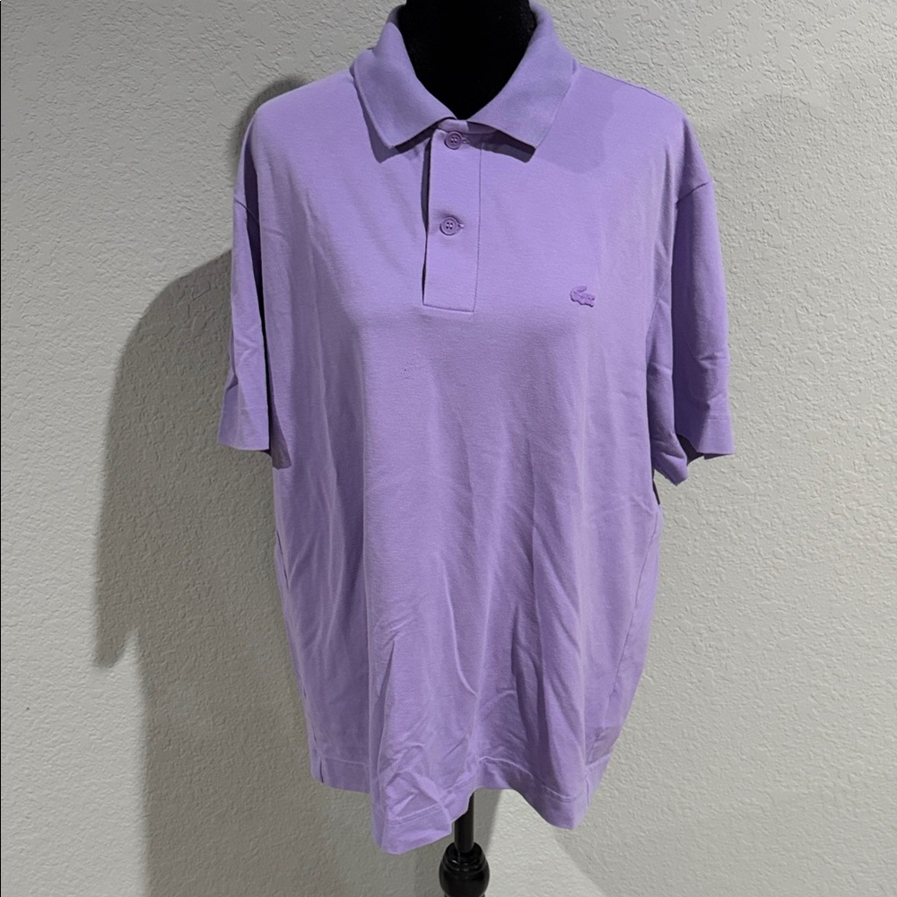 Lacoste Men's Lavender Polo Shirt